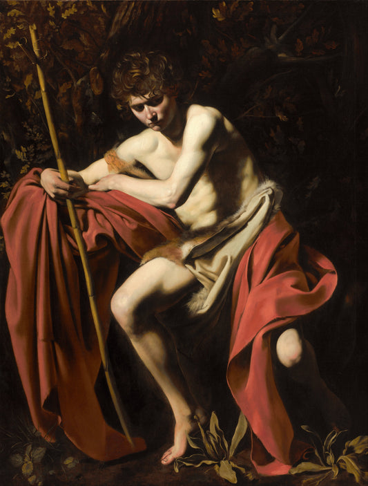 Reproduction du tableau « Saint Jean-Baptiste dans le désert - Le Caravage » par Alpha Reproduction en peinture à l’huile