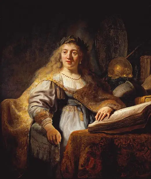 Reproduction du tableau « Minerve - Rembrandt » par Alpha Reproduction en peinture à l’huile