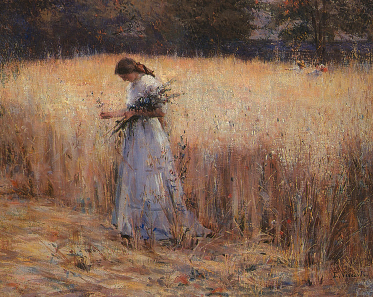 Moça no trigal - Eliseu Visconti