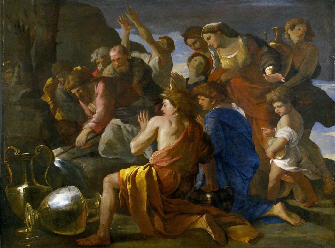 Moïse adoucissant les eaux de Marah - Nicolas Poussin - Alpha Reproduction