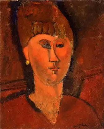 Reproduction du tableau « Portrait d'une femme russe - Amedeo Modigliani » par Alpha Reproduction en peinture à l’huile