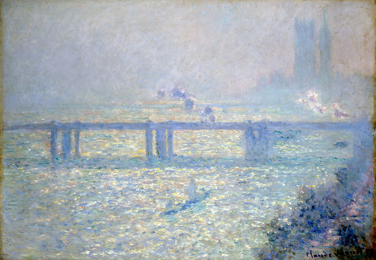 Reproduction du tableau « Le pont de Charing Cross - Claude Monet » par Alpha Reproduction en peinture à l’huile