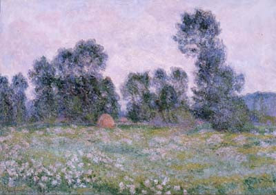 Reproduction du tableau « Prairie à Giverny - Claude Monet » par Alpha Reproduction en peinture à l’huile