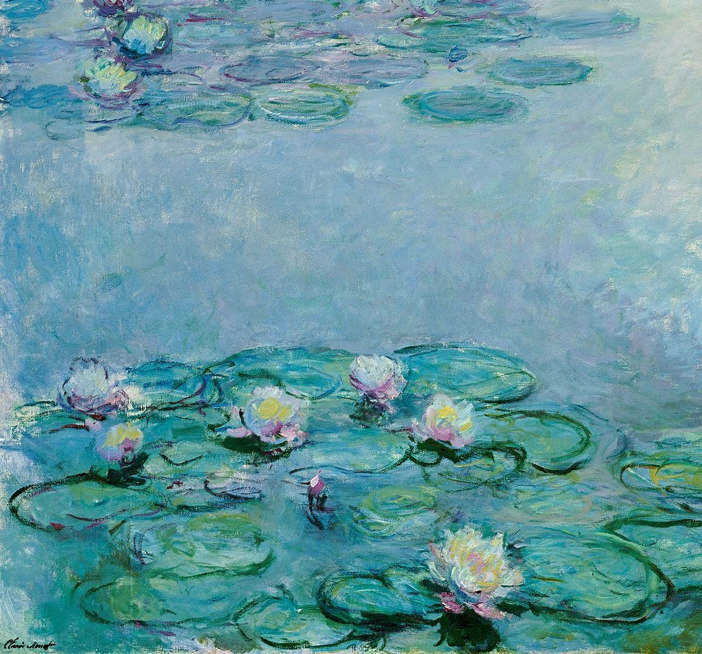 🌸 Кувшинки – Деталь цветов крупным планом, Клод Моне