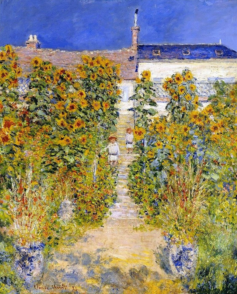 Reproduction du tableau « Le Jardin de l'artiste à Vétheuil - Claude Monet » par Alpha Reproduction en peinture à l’huile