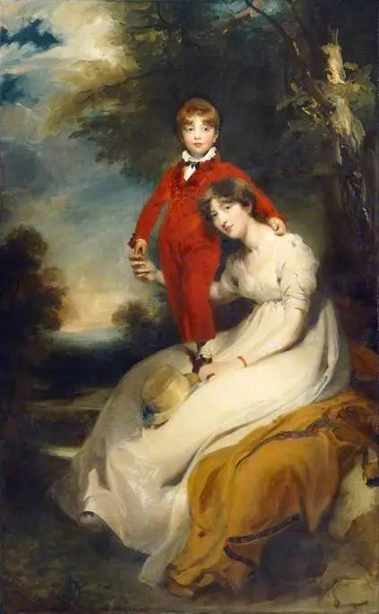 Мадам Шарль Теллюсон, née Сабин Робартс (1775-1814), и её сын, Шарль Теллюсон (1797-1856) - Томас Лоуренс