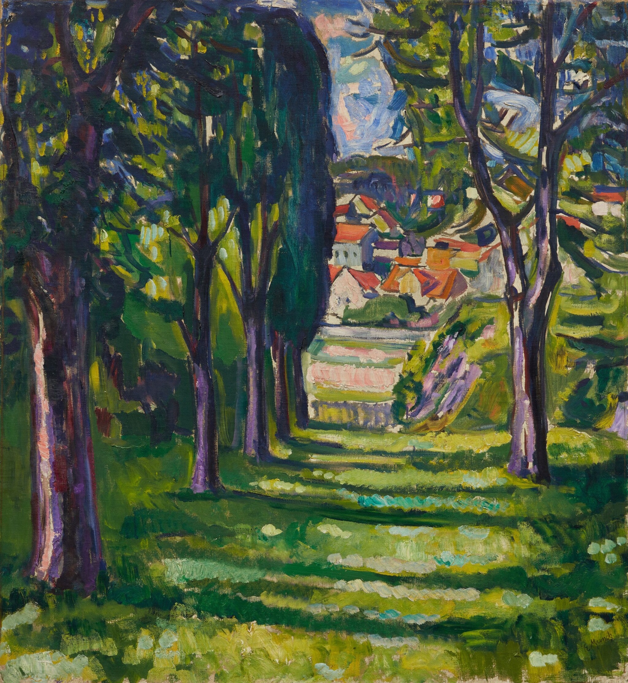 Reproduction du tableau « jardin à Kragerø - Edvard Munch » par Alpha Reproduction en peinture à l’huile