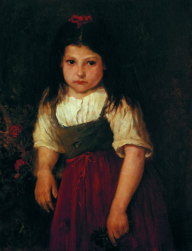 Portrait d'une petite fille - Mihály Munkácsy