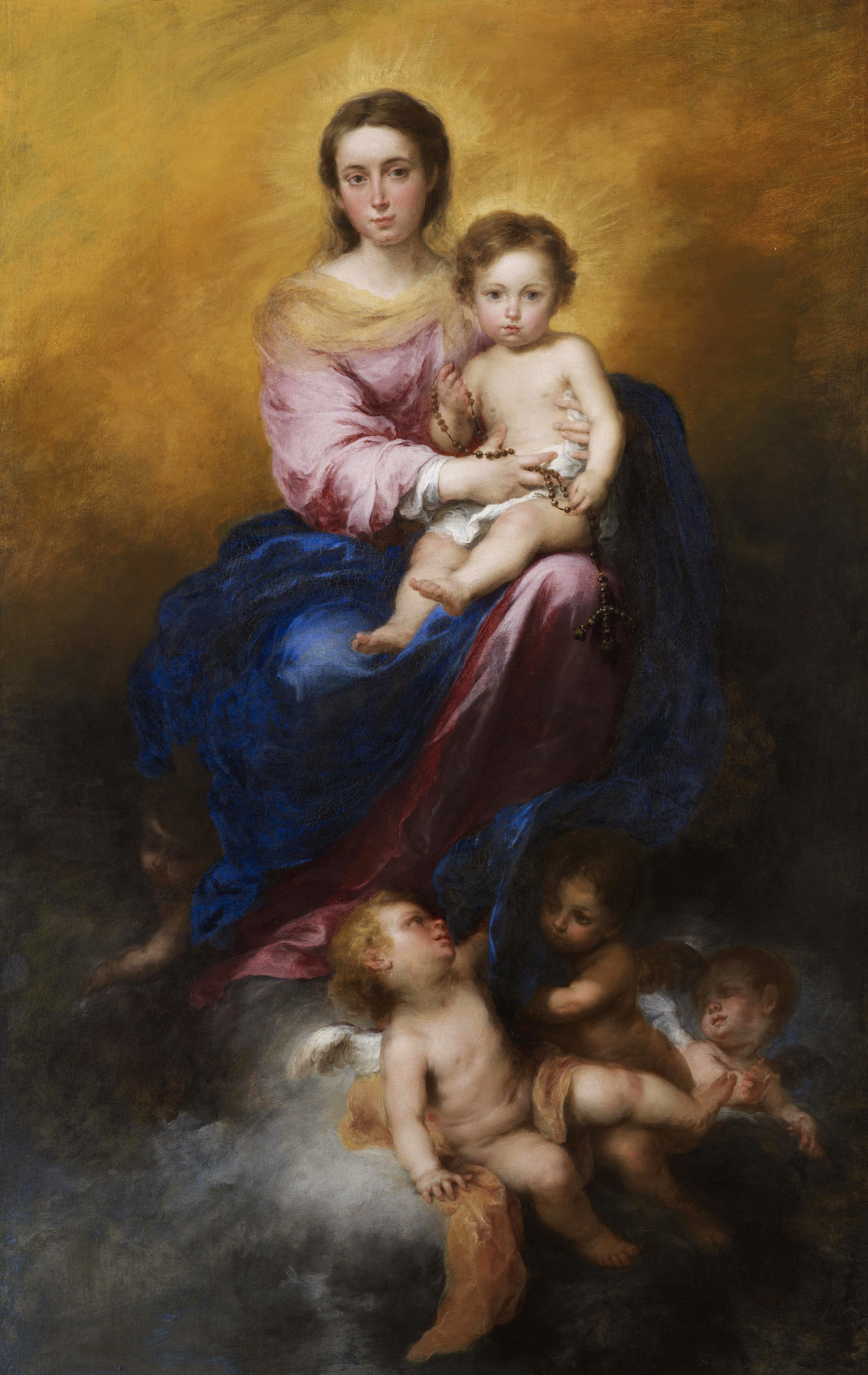 La Vierge du Rosaire - Bartolomé Esteban Murillo