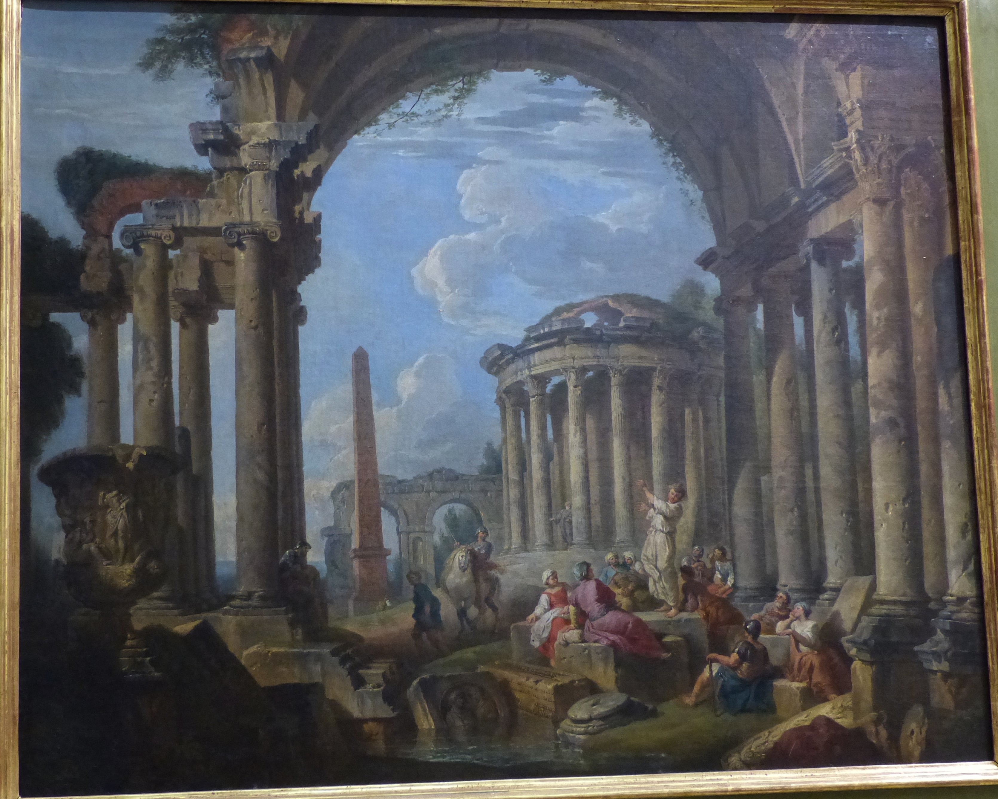 La Prédication dans des ruines antiques - Giovanni Paolo Panini