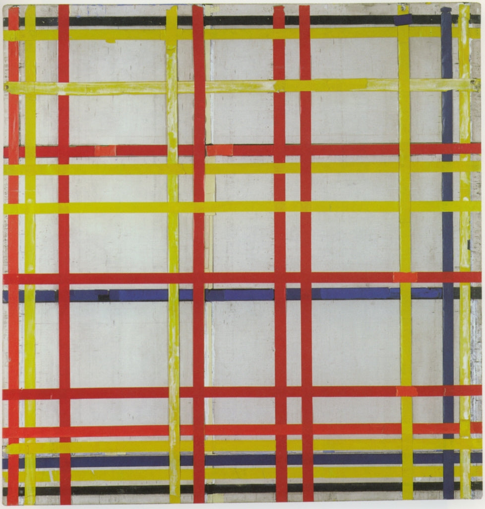 Reproduction du tableau « New York City I - Piet Mondrian » par Alpha Reproduction en peinture à l’huile