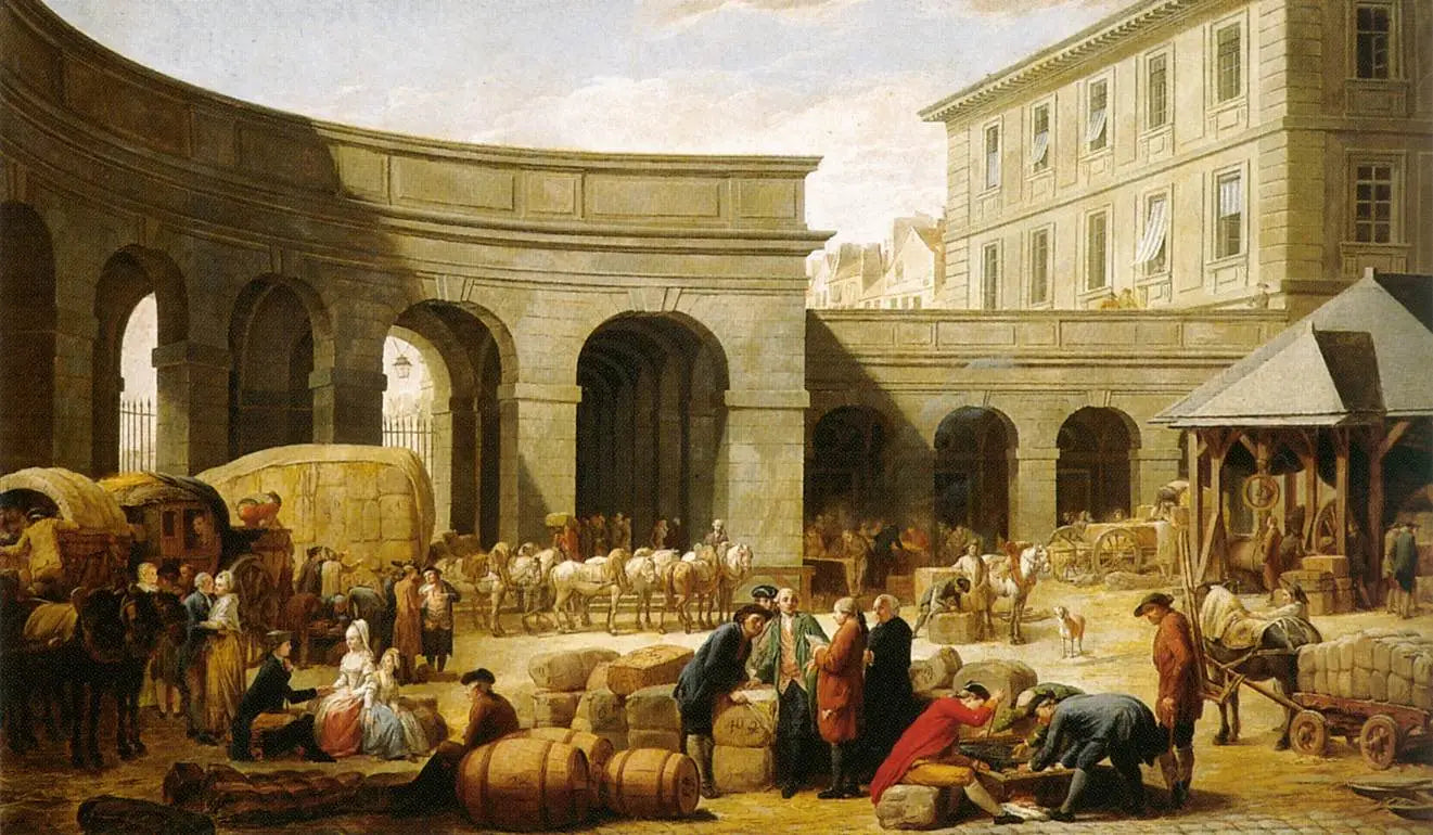 La cour de la douane - Nicolas-Bernard Lépicié - Alpha Reproduction