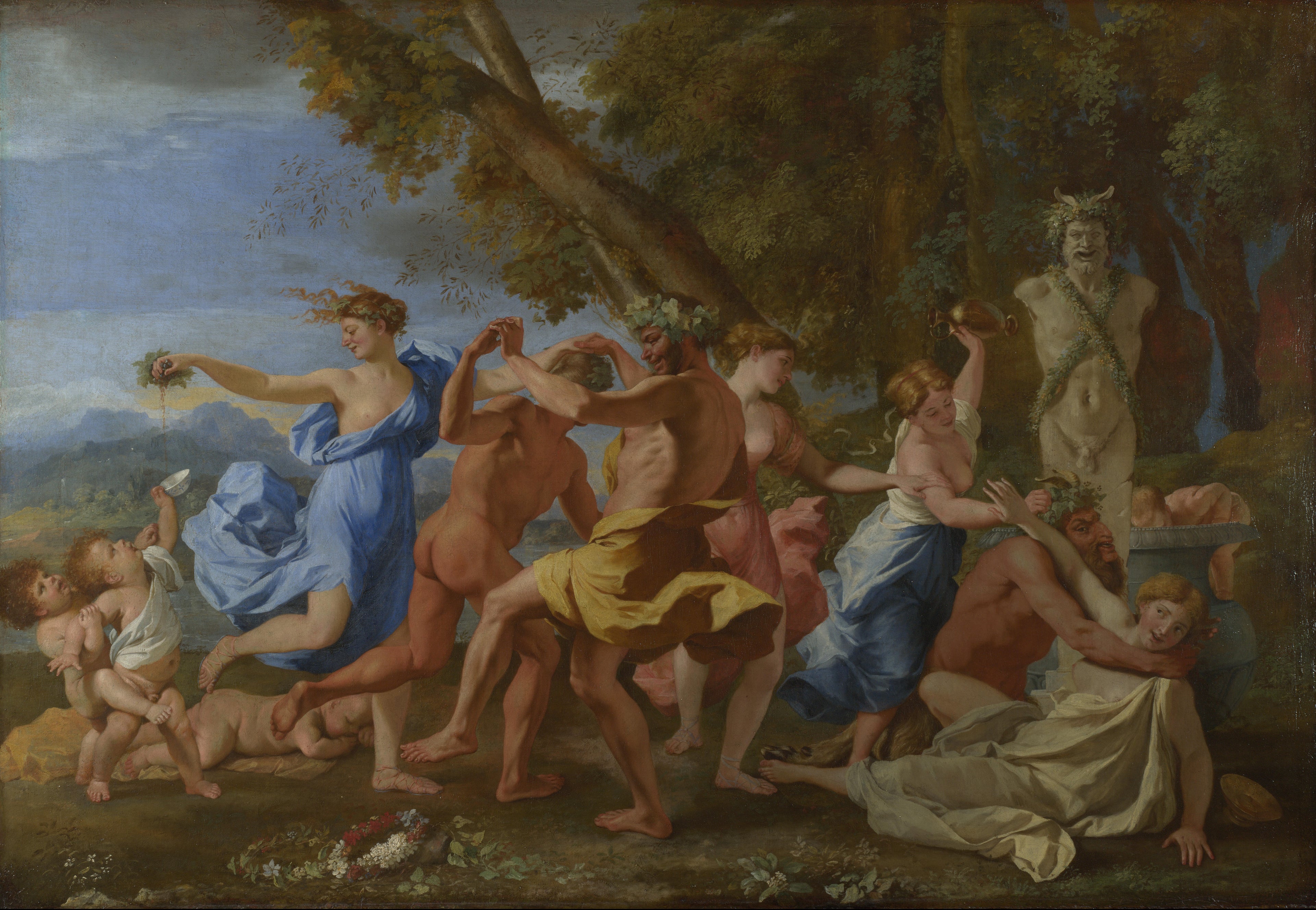 Bacchanale devant un terme - Nicolas Poussin - Alpha Reproduction