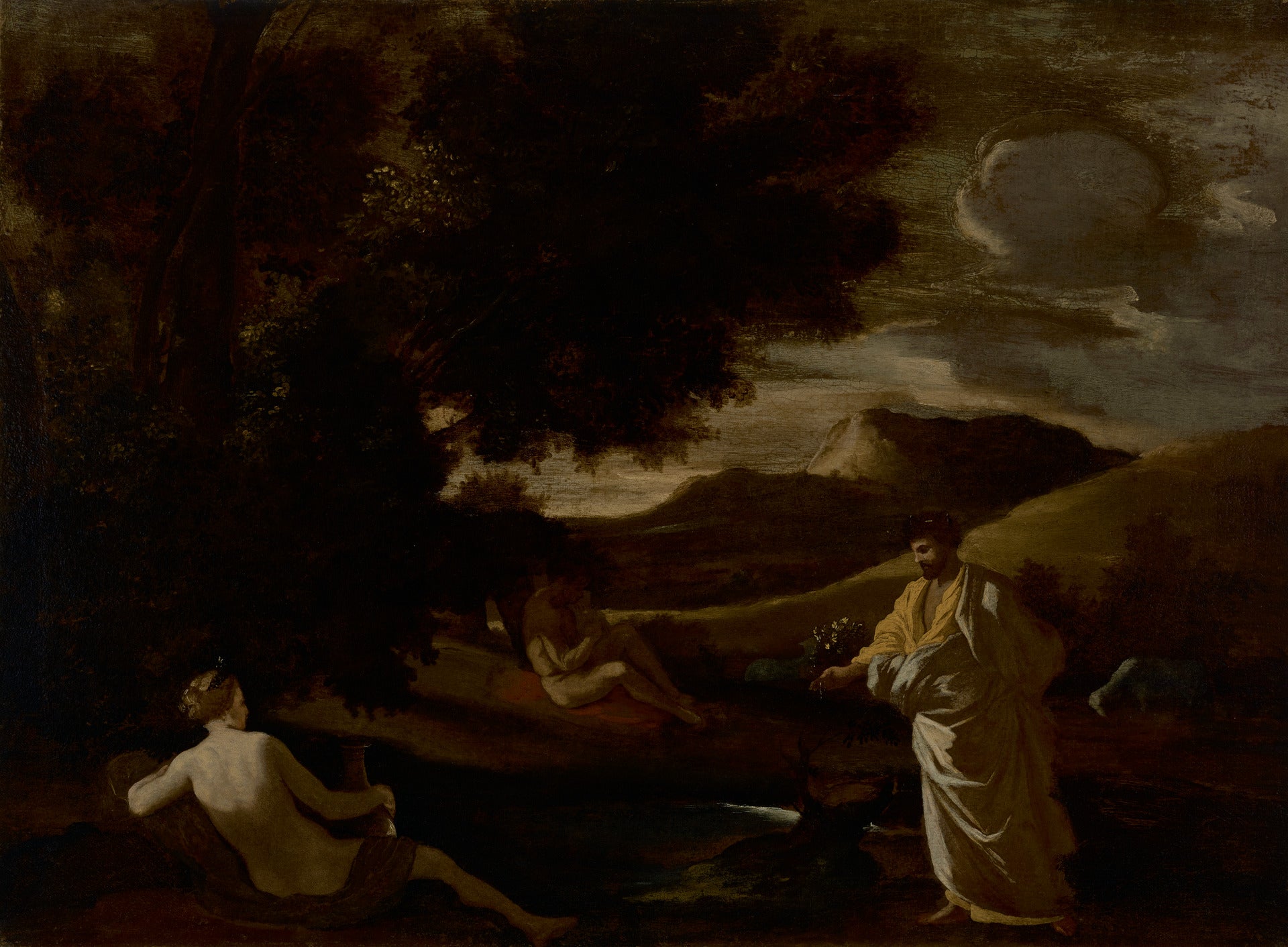 Le roi Midas transforme une branche de chêne en or - Nicolas Poussin - Alpha Reproduction