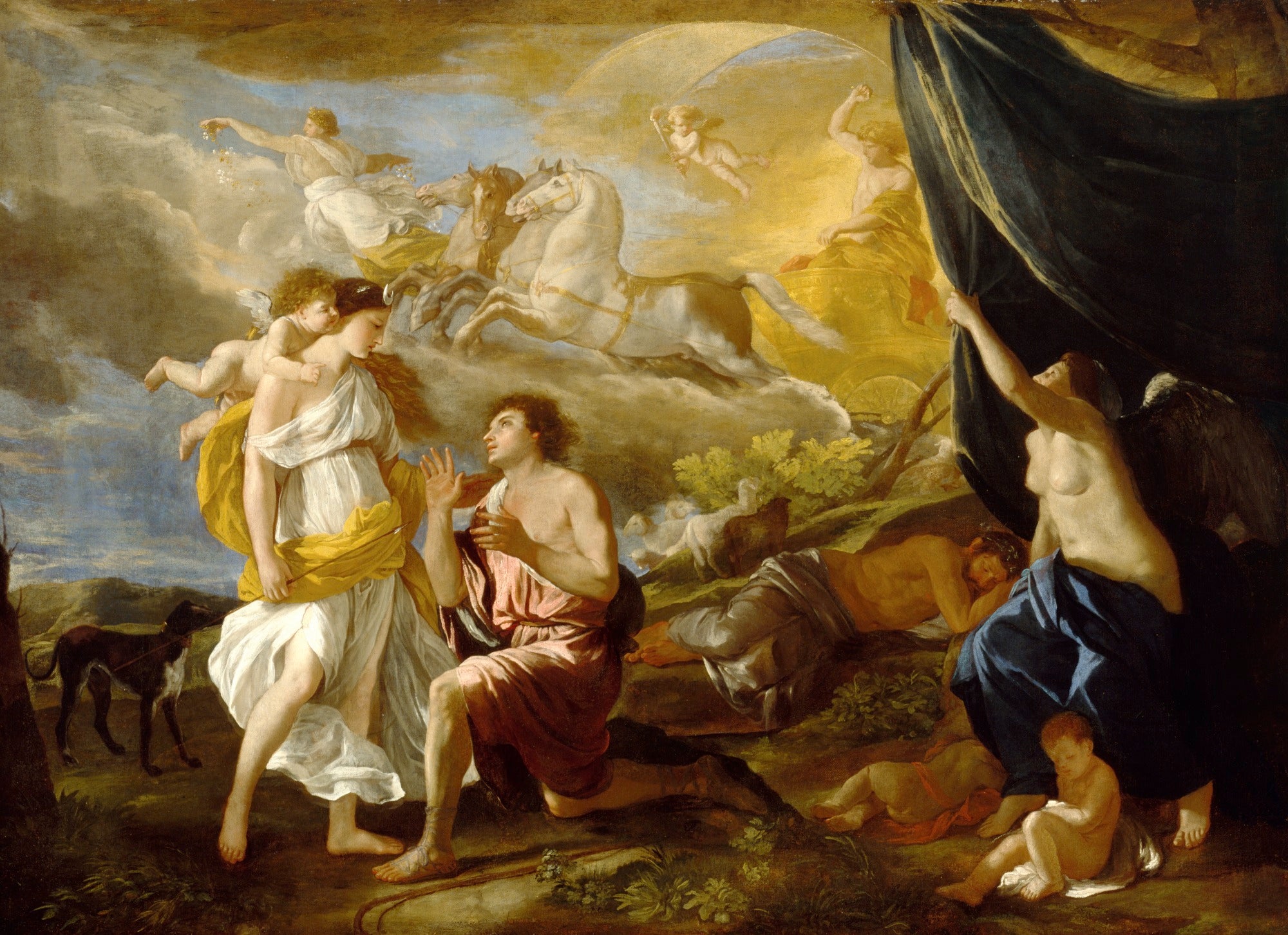Séléné et Endymion - Nicolas Poussin - Alpha Reproduction