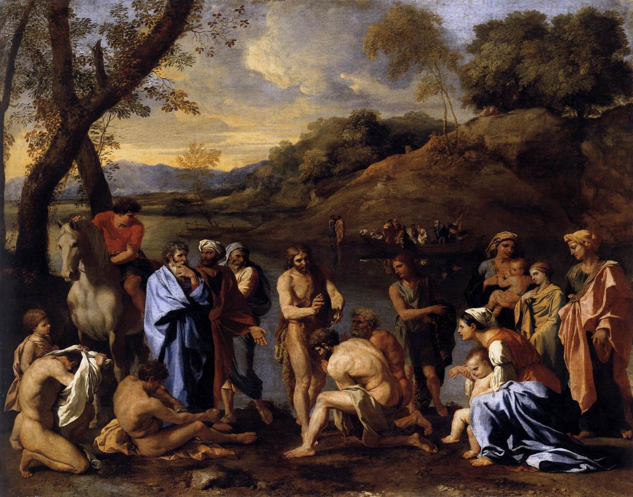 Saint Jean baptisant le peuple - Nicolas Poussin - Alpha Reproduction