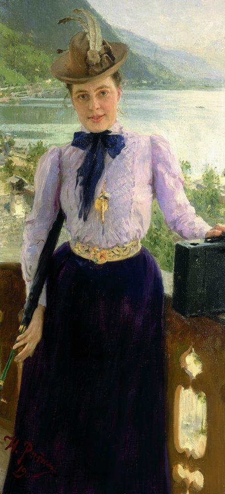 Portrait de l'écrivaine Natalia Borisovna Nordman-Severova - Ilya Repin
