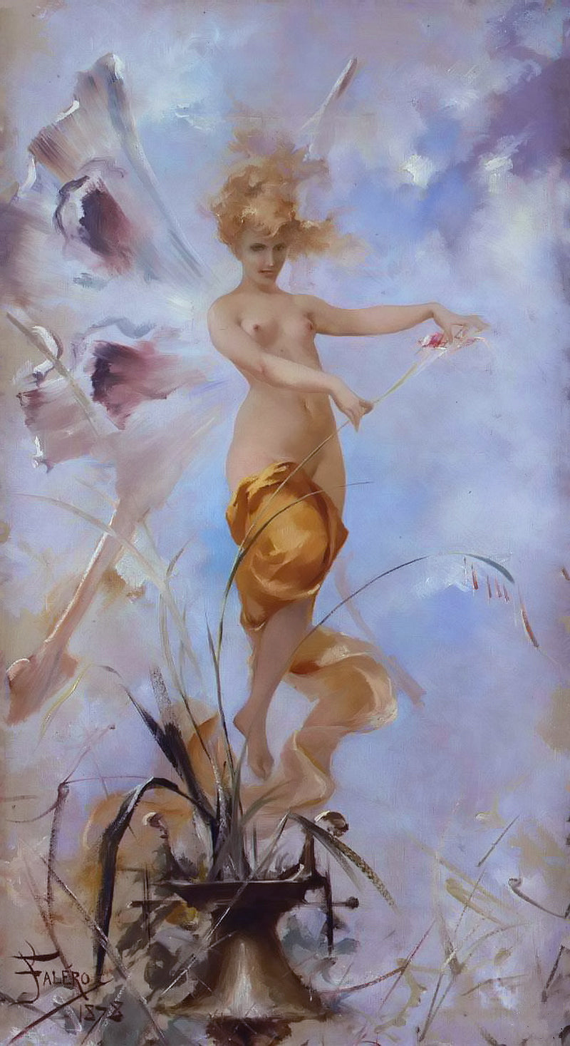 Nymphe - Luis Ricardo Falero