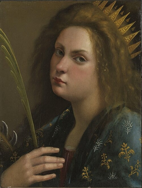 Autoportrait en sainte Catherine d'Alexandrie - Artemisia Gentileschi