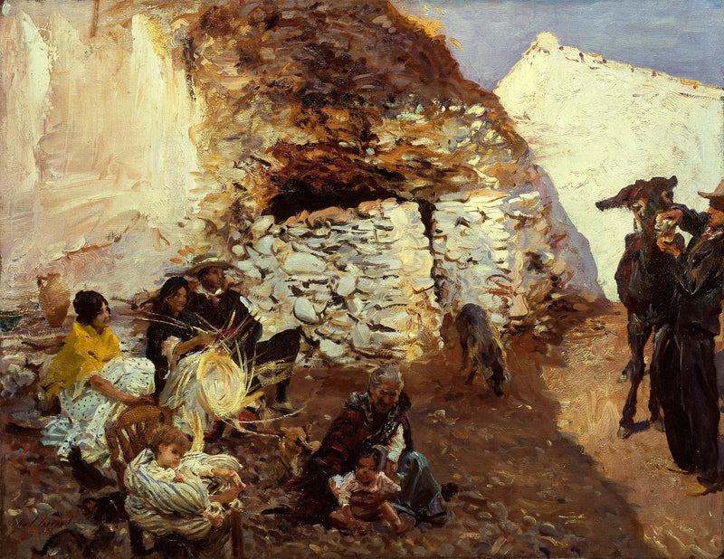 Цыганский лагерь, Гранада, Испания - Джон Сингер Сарджент
