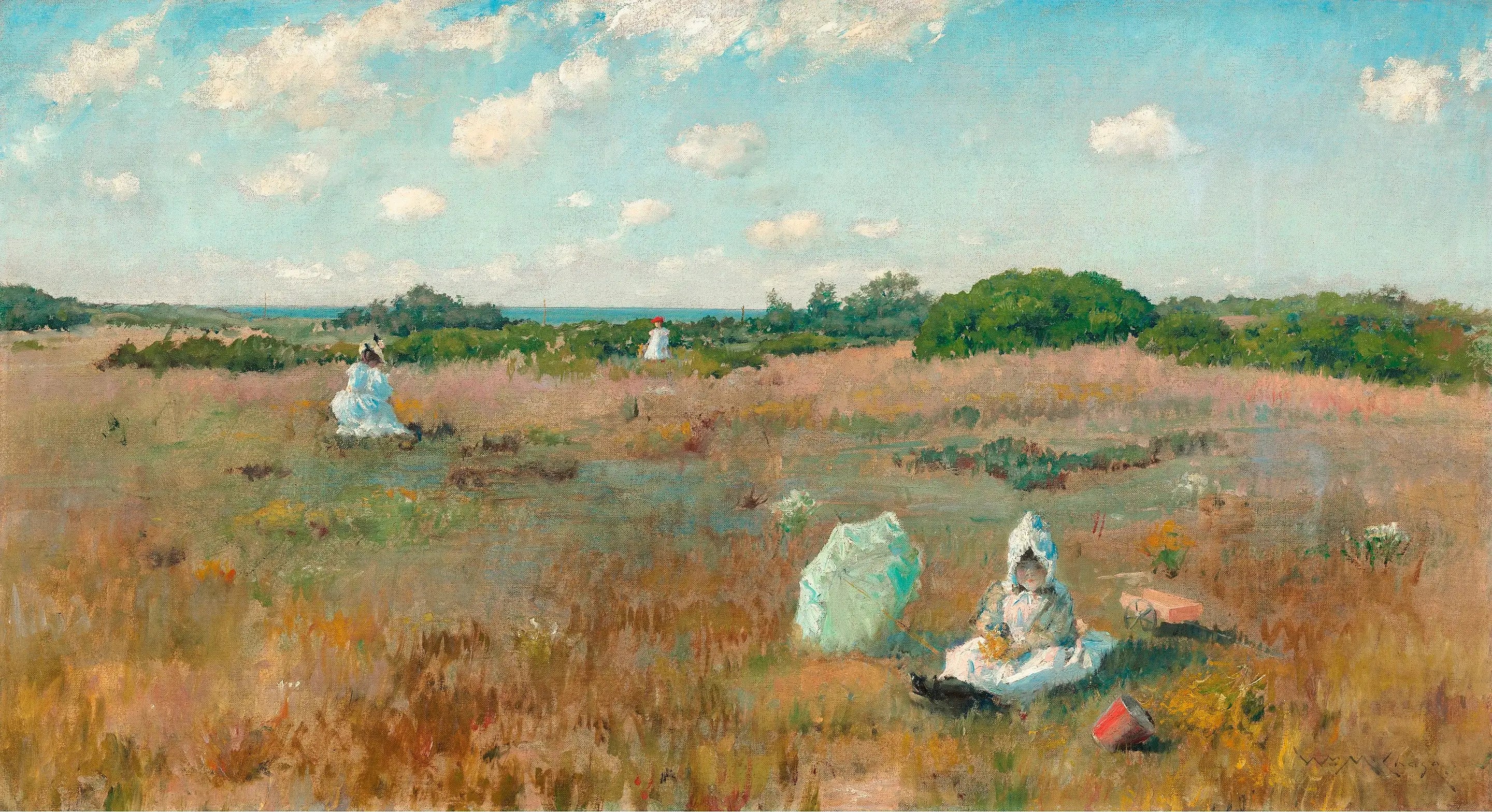 Cueillette de fleurs d’automne - William Merritt Chase - Alpha Reproduction
