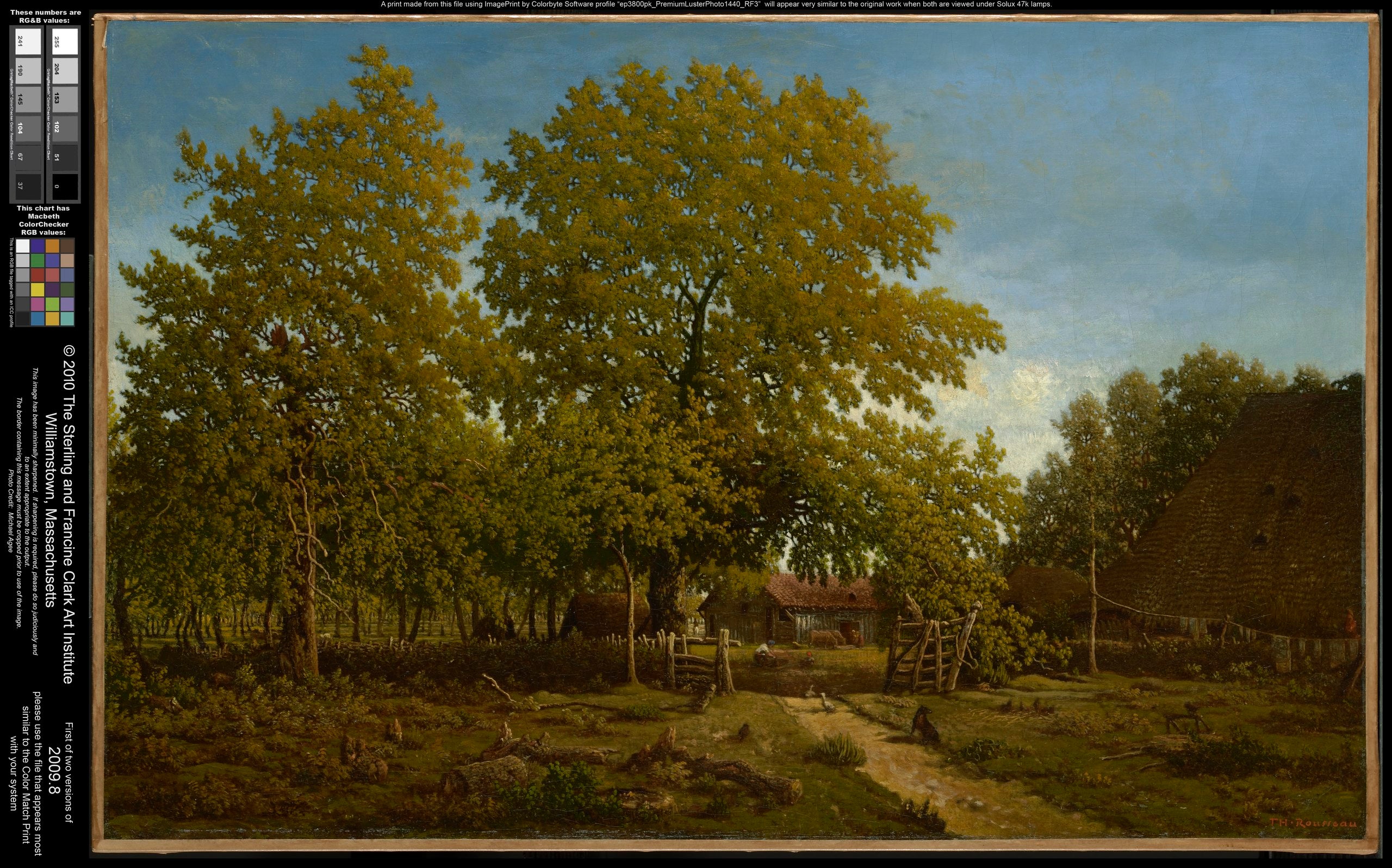 Ferme dans les Landes - Théodore Rousseau