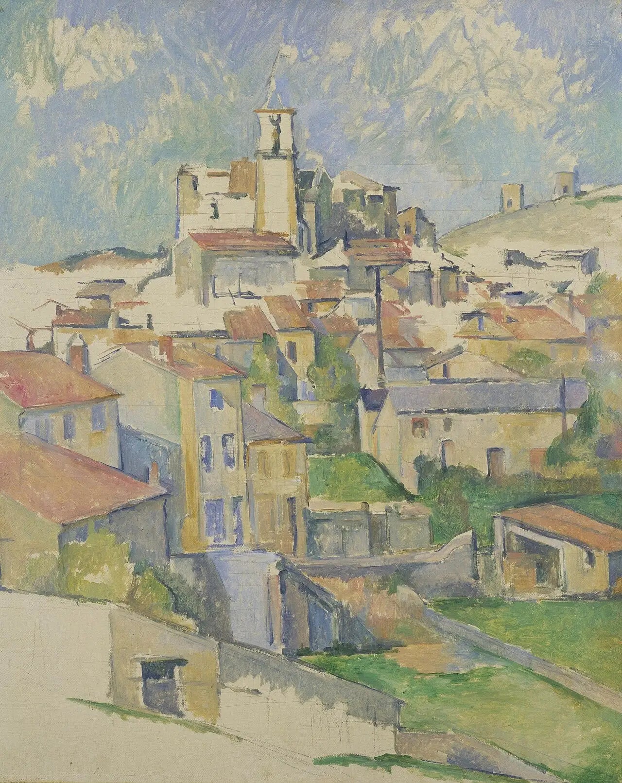 Reproduction du tableau « Gardanne (vue verticale) - Paul Cézanne » par Alpha Reproduction en peinture à l’huile