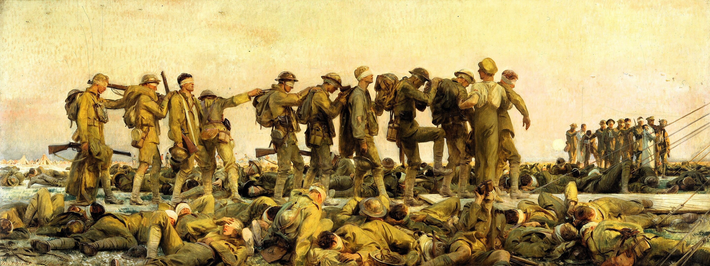 Reproduction du tableau « Gazés - John Singer Sargent » par Alpha Reproduction en peinture à l’huile