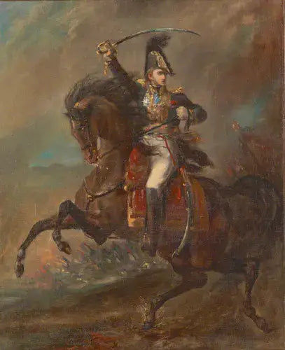 Генерал Первой Империи, атакующий врага - Теодор Жерико