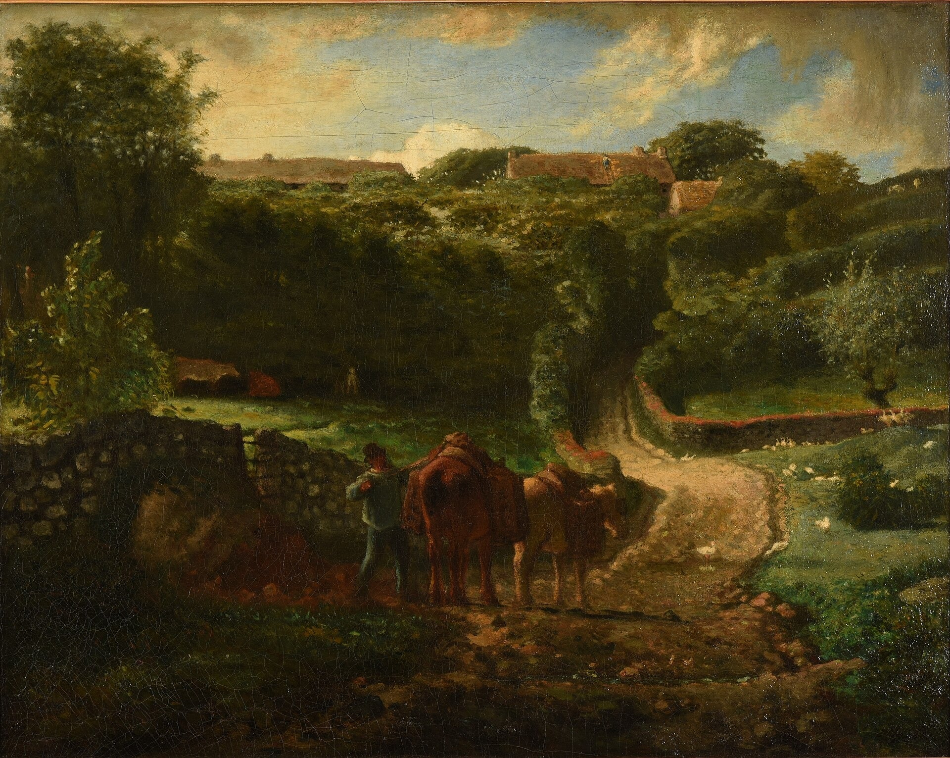 Hameau Cousin à Gréville - Jean-François Millet