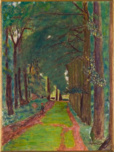 Reproduction du tableau « L'Allée d'arbres - Pierre Bonnard » par Alpha Reproduction en peinture à l’huile