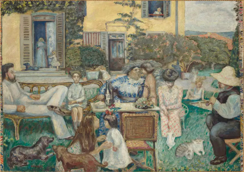 Reproduction du tableau « L'Après-midi bourgeoise - Pierre Bonnard » par Alpha Reproduction en peinture à l’huile