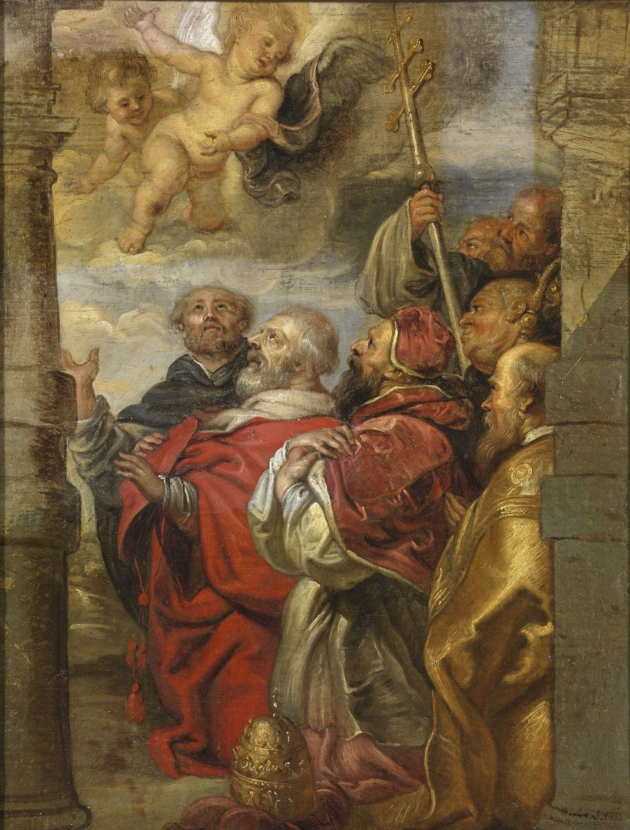 L'adoration du Saint-Sacrement par la hiérarchie ecclésiastique - Peter Paul Rubens