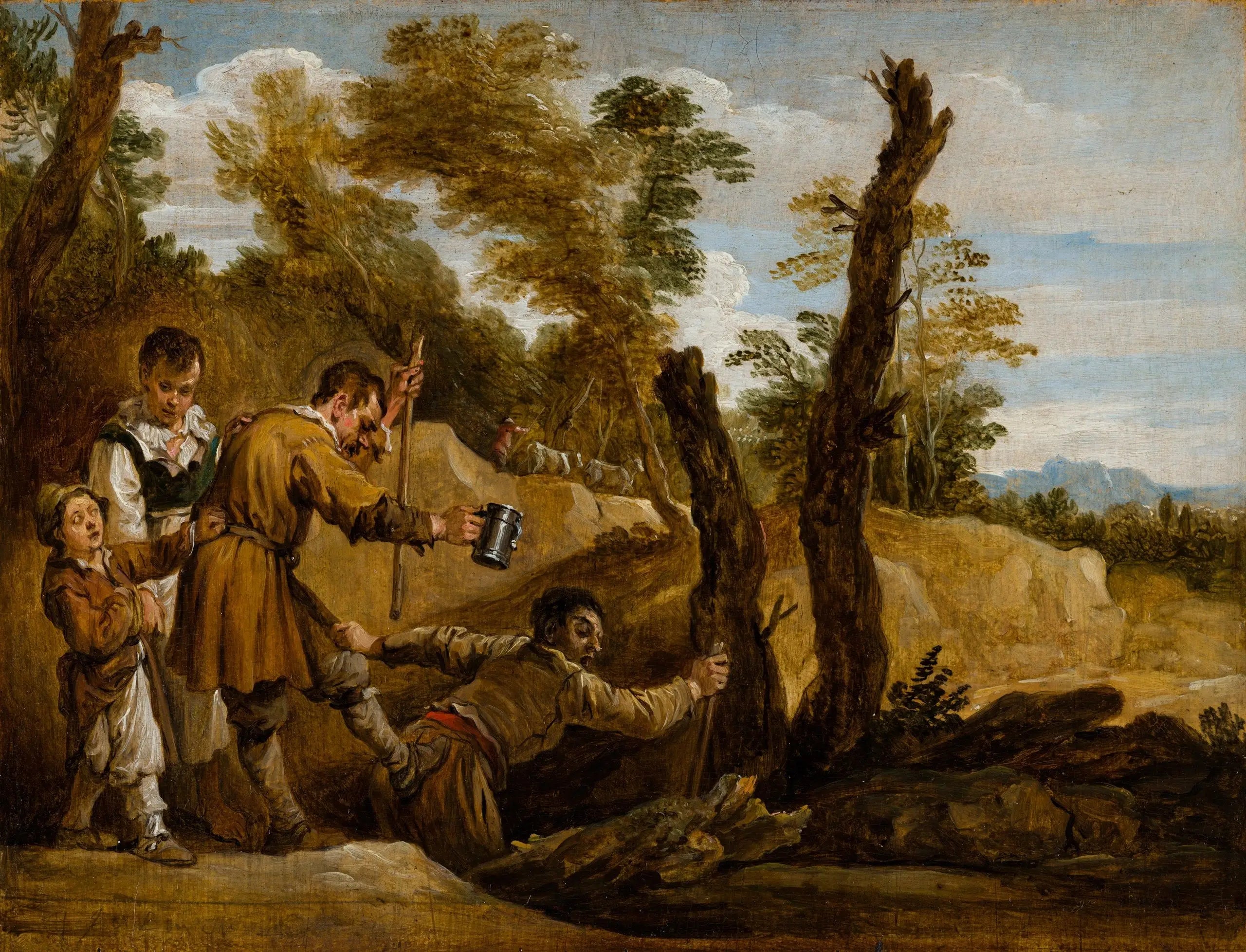 L’aveugle guidant l’aveugle - David Teniers le Jeune - Alpha Reproduction