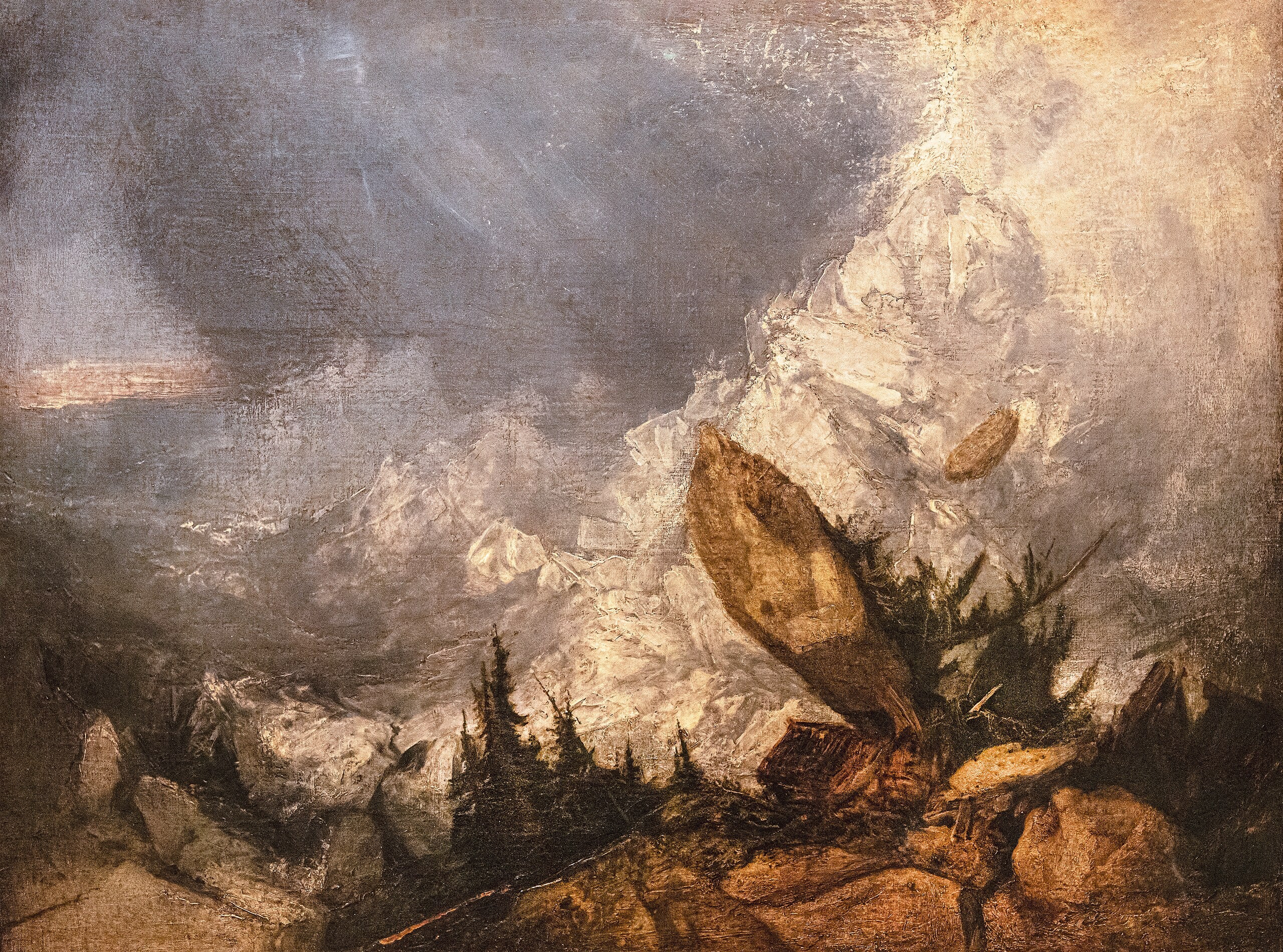 La Chute d’une avalanche dans les Grisons - J. M. W. Turner - Alpha Reproduction