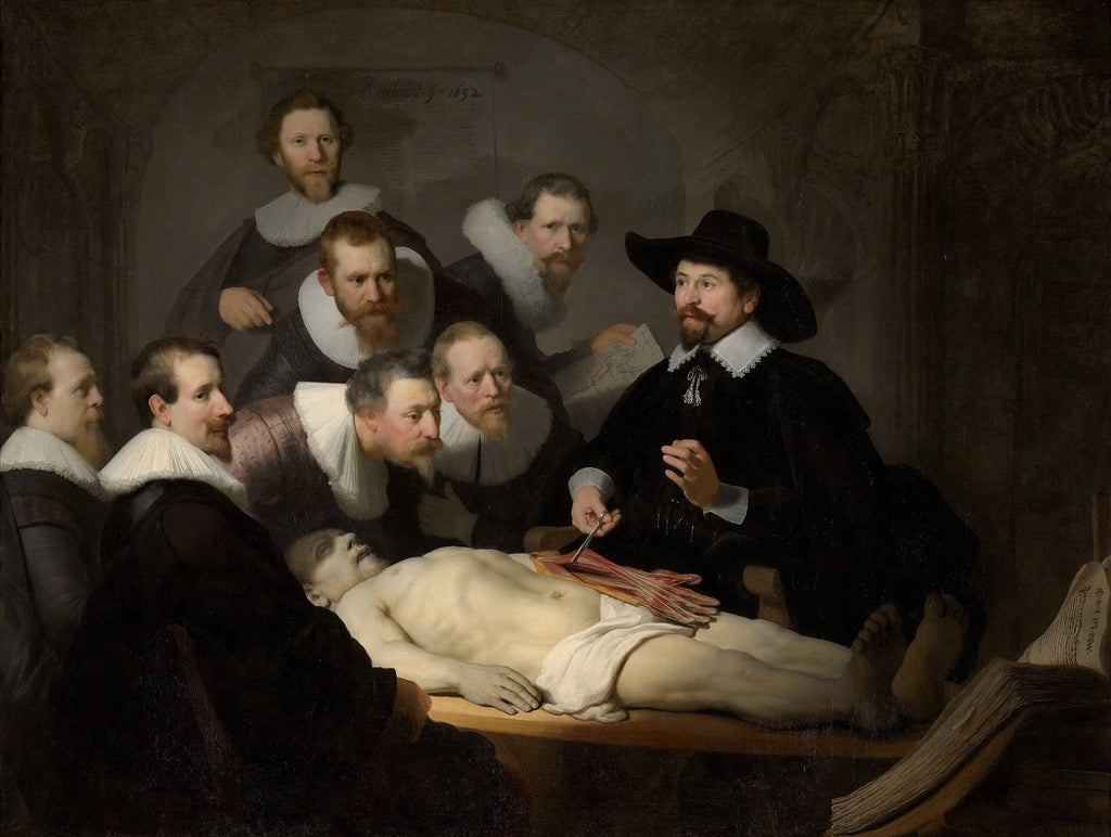 Reproduction du tableau « La Leçon d'anatomie du docteur Tulp - Rembrandt » par Alpha Reproduction en peinture à l’huile