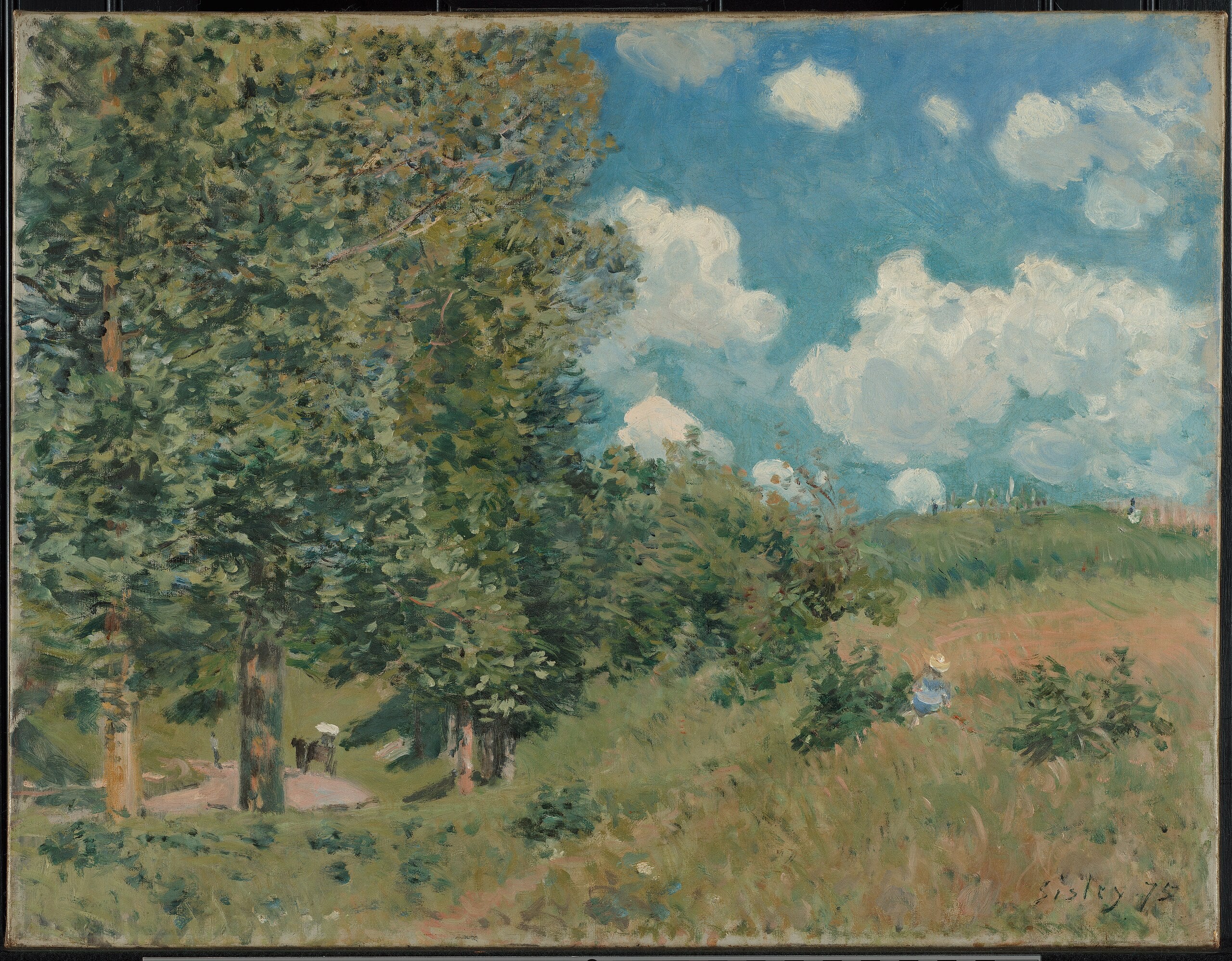 Reproduction du tableau « La Route de Versailles à Saint-Germain - Alfred Sisley » par Alpha Reproduction en peinture à l’huile