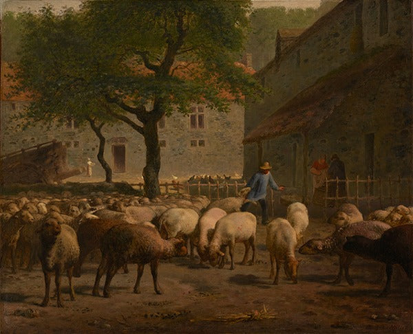 La Tonte des moutons - Jean-François Millet