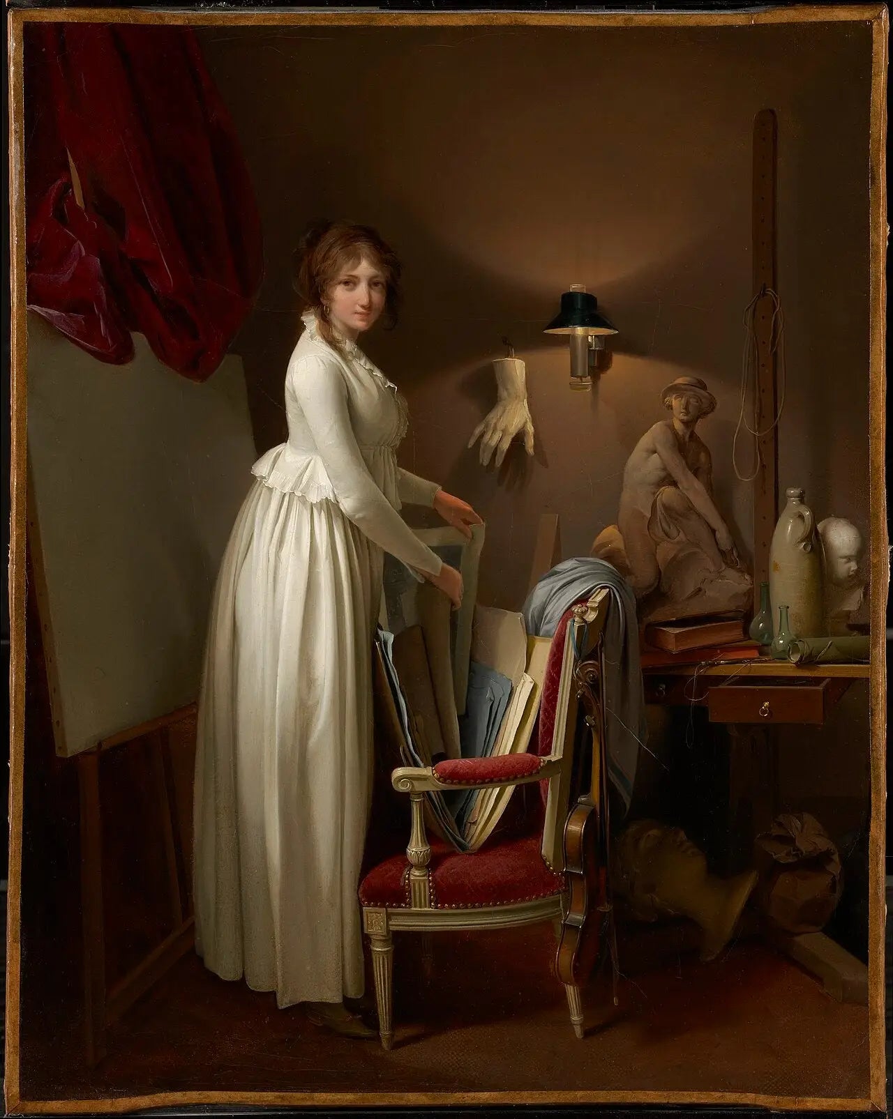 La femme de l’artiste dans son atelier - Louis-Léopold Boilly - Alpha Reproduction