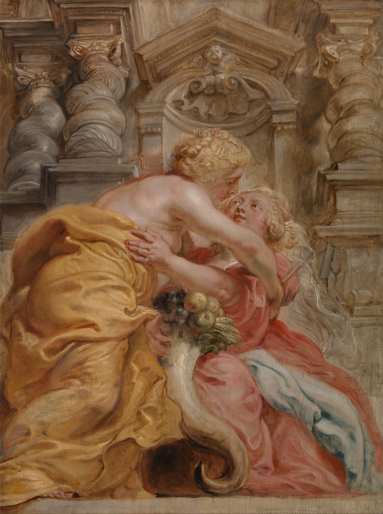 La paix qui embrasse l'abondance - Peter Paul Rubens