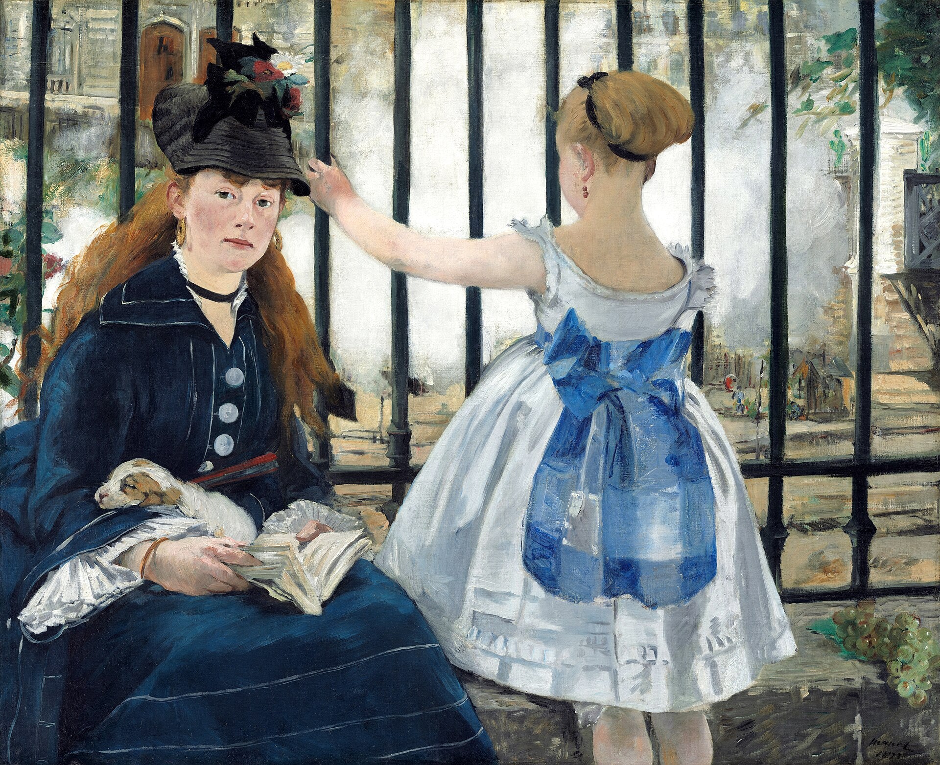 Reproduction du tableau « Le Chemin de fer - Édouard Manet » par Alpha Reproduction en peinture à l’huile