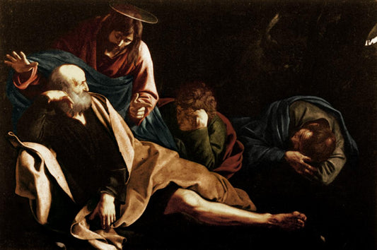 Reproduction du tableau « Le Christ au mont des Oliviers - Le Caravage » par Alpha Reproduction en peinture à l’huile