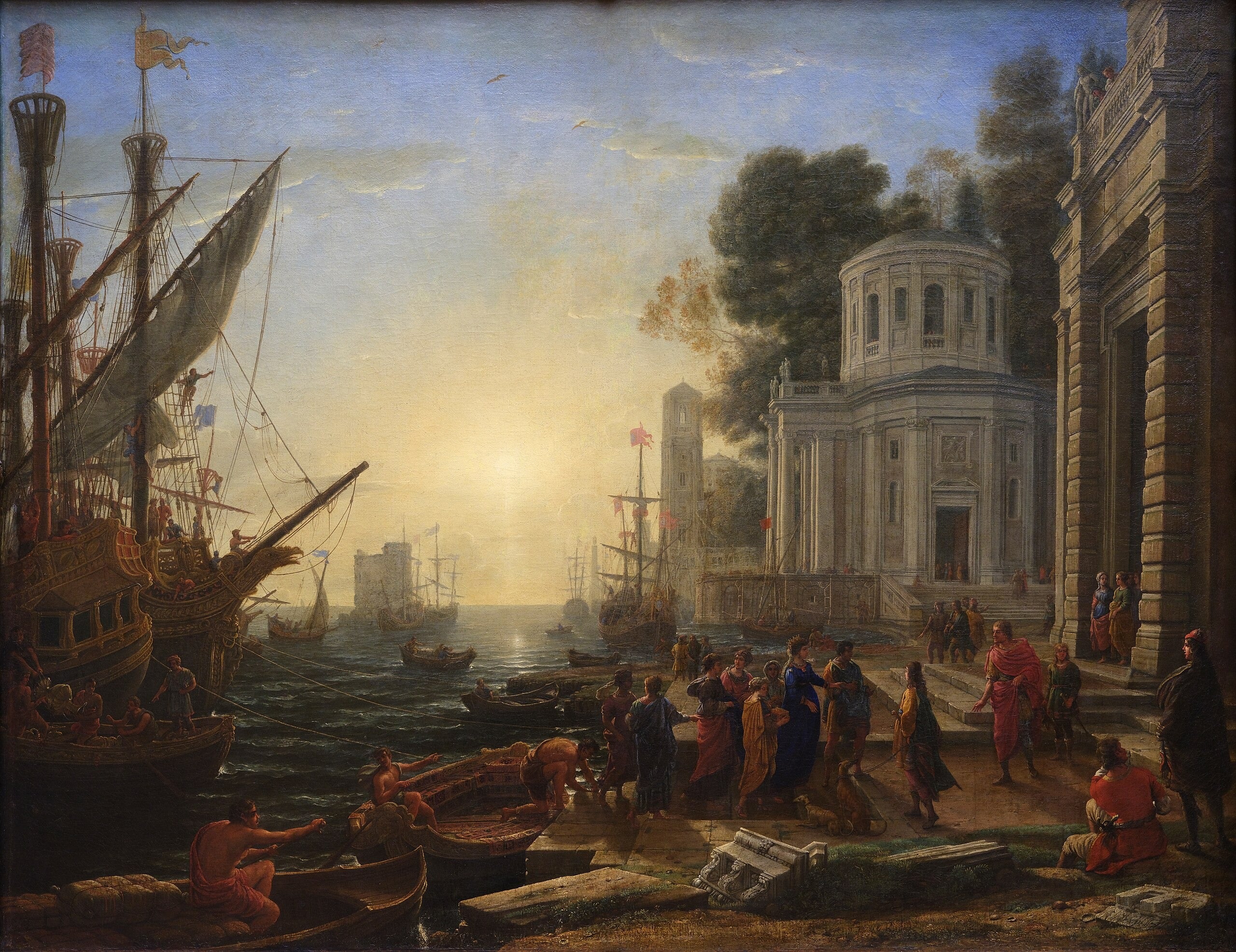 Le Débarquement de Cléopâtre à Tarse - Claude Lorrain