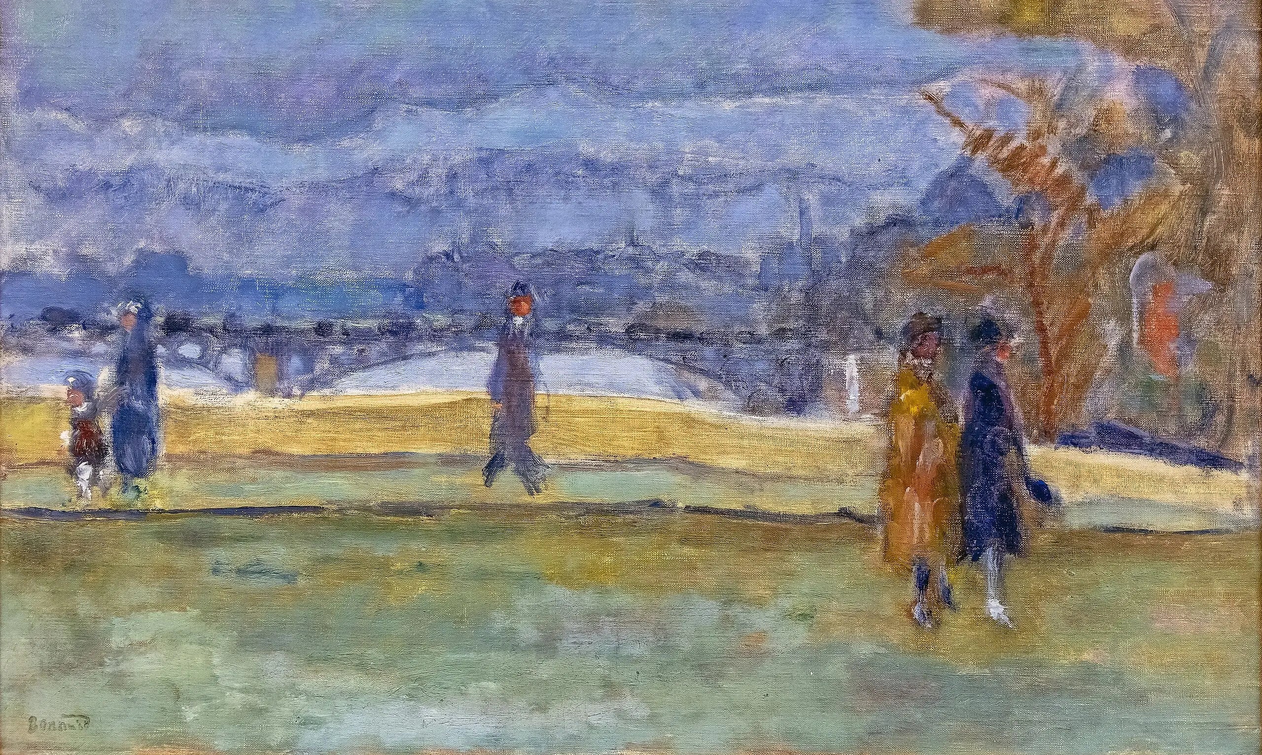 Reproduction du tableau « Le Pont des Saints Pères - Pierre Bonnard » par Alpha Reproduction en peinture à l’huile