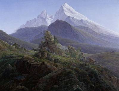 Reproduction du tableau « Le Watzmann - Caspar David Friedrich » par Alpha Reproduction en peinture à l’huile