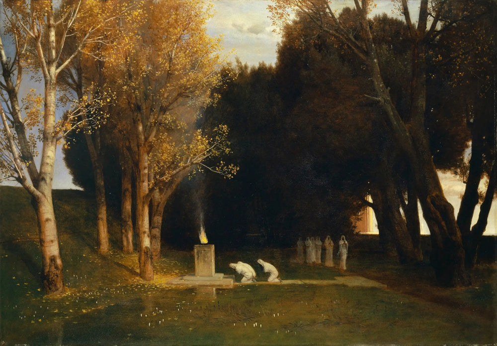 Le bosquet sacré - Arnold Böcklin - Alpha Reproduction