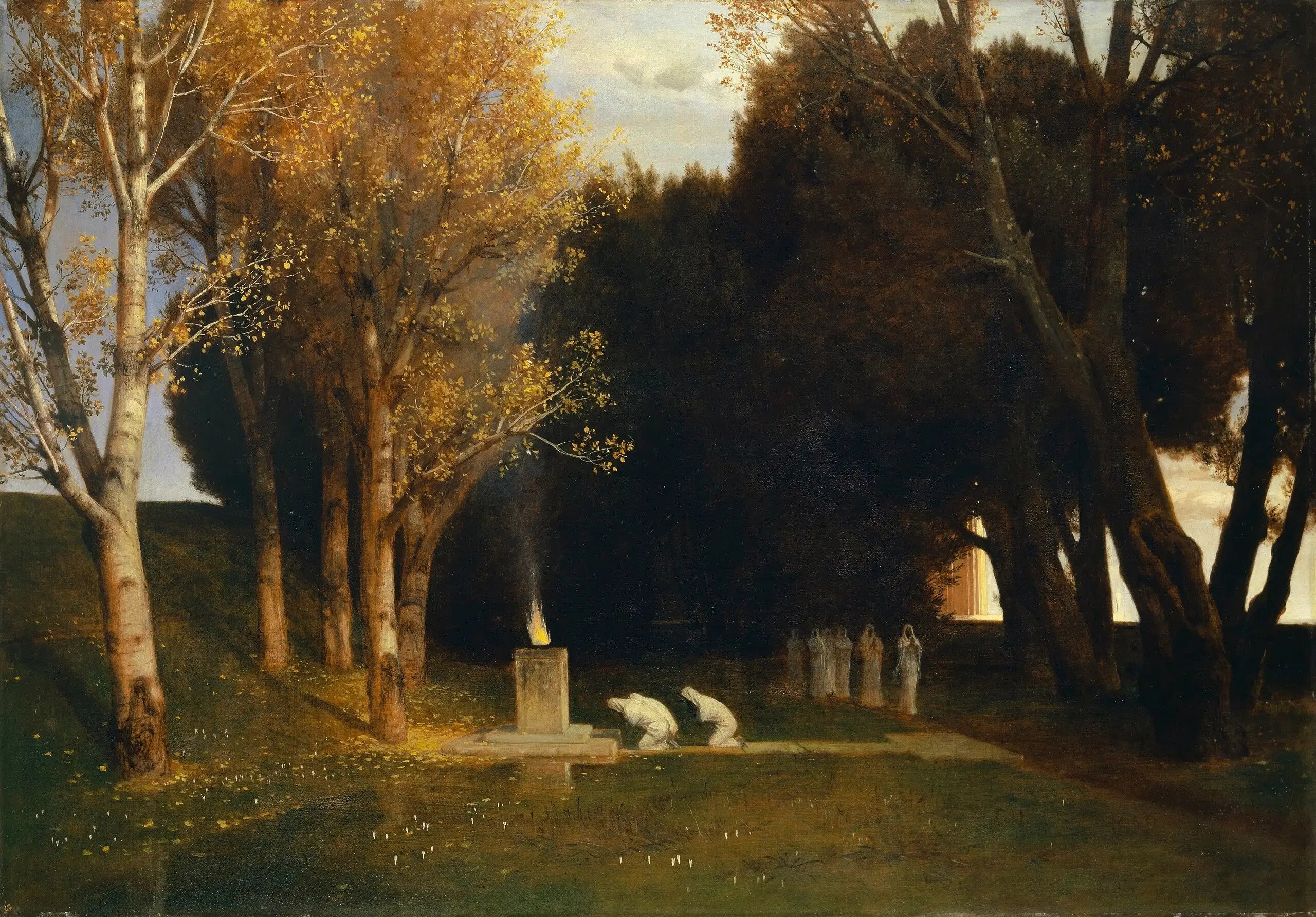 Le bosquet sacré - Arnold Böcklin - Alpha Reproduction