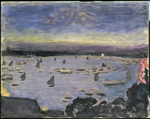 Reproduction du tableau « Le corso aux lampions sur l'Aussenalster à Hambourg - Pierre Bonnard » par Alpha Reproduction en peinture à l’huile