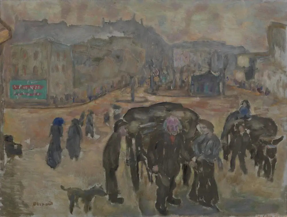Reproduction du tableau « Les Chiffonniers - Pierre Bonnard » par Alpha Reproduction en peinture à l’huile