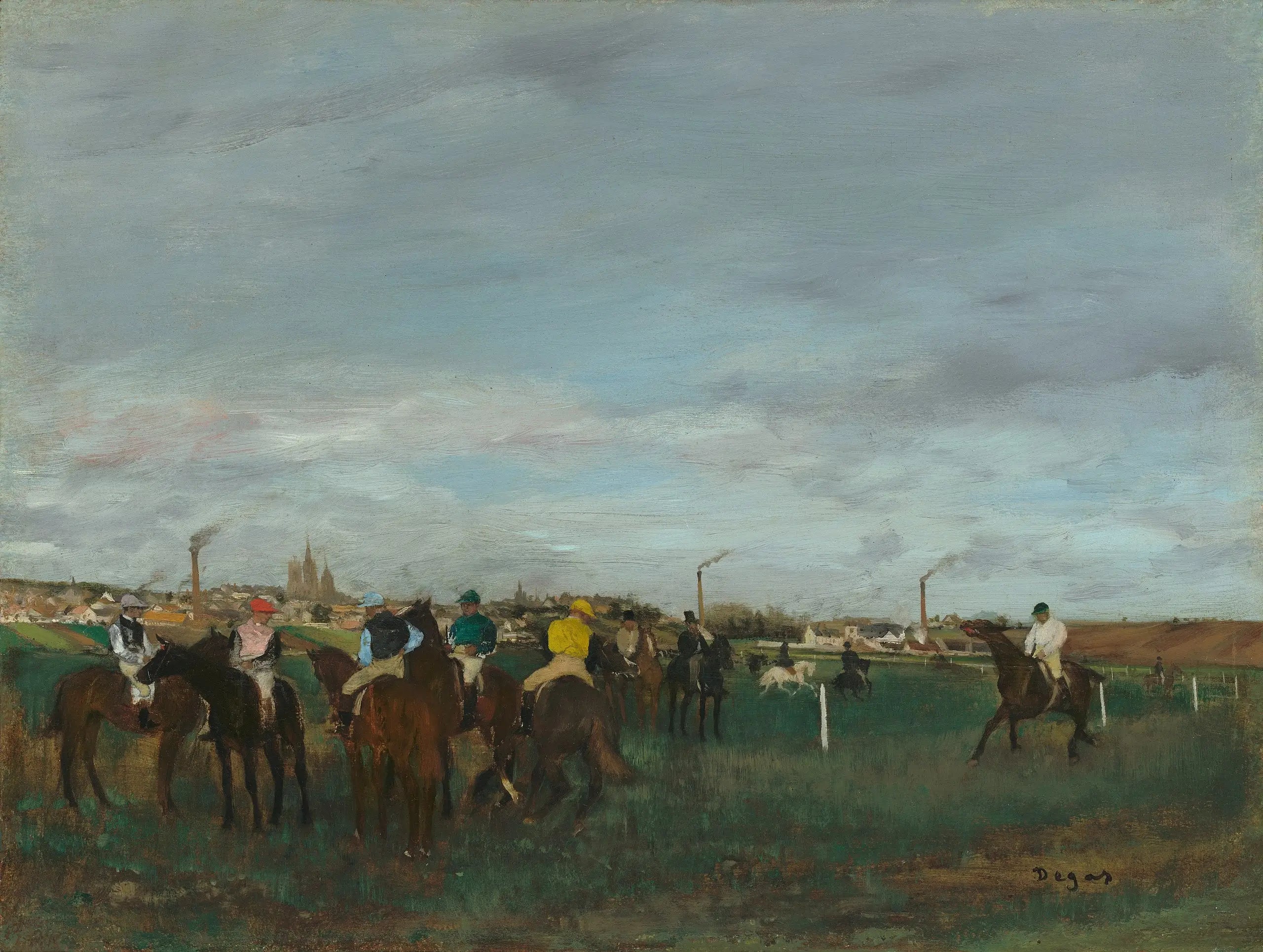 Les courses - Edgar Degas - Alpha Reproduction